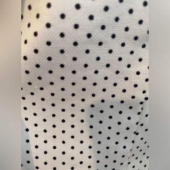 New York and Company Cotton & Silk Polka Dot Patterned Blazer Sz 6 NWT - Picture 3 of 8
